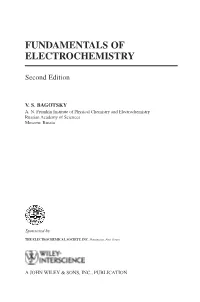 Fundamentals of Electrochemistry
