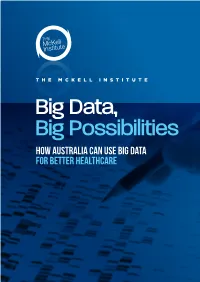 How Australia Can Use Big Data for Better Healthcare