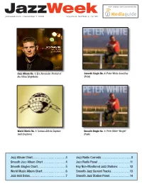 Jazzweek with Airplay Data Powered by Jazzweek.Com • December 7, 2009 Volume 6, Number 3 • $7.95