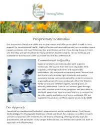 Proprietary Products Guide