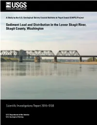 Sediment Load and Distribution in the Lower Skagit River, Skagit County, Washington