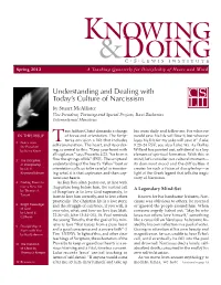Understanding and Dealing with Today's Culture of Narcissism