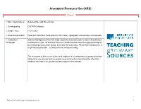 Annotated Resource Set (ARS)