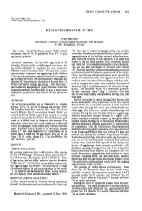 Egg-Laying Behavior in Tits1