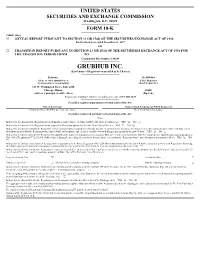 GRUBHUB INC. (Exact Name of Registrant As Specified in Its Charter)