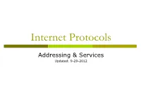 Internet Protocols