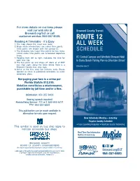 Route 12 All Week