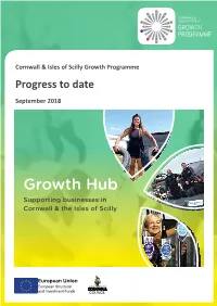 Growth Programme Progress to Date