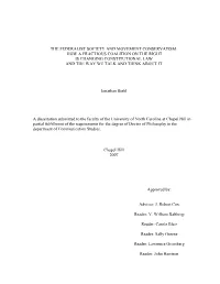 The Federalist Society and Movement Conservatism: How a Fractious Coalition on the Right Is Changing Constitutional Law and the Way We Talk and Think About It