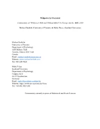 "Willpower with and Without Effort" by George Ainslie, BBS, 2020