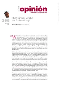 FRANCE “IS CHARLIE”, but for How Long?