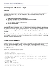 Invoking Tools with Invoke Scripts