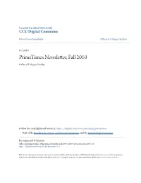 Primetimes Newsletter, Fall 2010 Office of Lifespan Studies