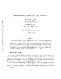 Slater Decomposition of Laughlin States