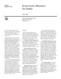 Soviet Active Measures an Update Jul 1982.P65