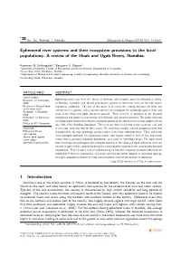 Ephemeral River Systems and Their Ecosystem Provisions to the Local Populations: a Review of the Huab and Ugab Rivers, Namibia