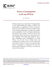 Xilinx, Power Consumption in 65Nm Fpgas, White Paper