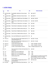History of Ringing