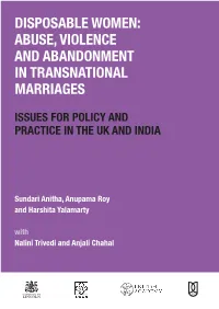 Abuse, Violence and Abandonment in Transnational Marriages