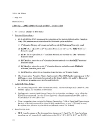 Army G1 – Army Name Change Sitrep – 12 July 2013