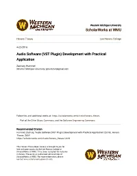 Audio Software (VST Plugin) Development with Practical Application