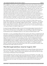 “How Thankful We Should Be to Know the Truth”: Zebedee Coltrin's