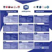 J1 J3 J2 J4 J6 J5 J7 J9 J8 J10 J11 Saison 2021-2022 Matchs Aller