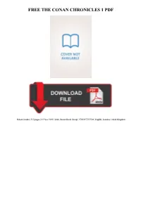The Conan Chronicles 1 Free