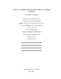 Class Numbers of Totally Real Number Fields