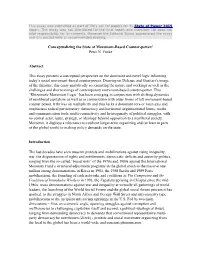 Conceptualizing the State of Movement-Based Counter-Power:I Peter N