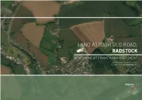 Land at Bath Old Road, Radstock Development Framework Statement