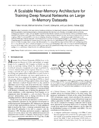 A Scalable Near-Memory Architecture for Training Deep Neural Networks on Large In-Memory Datasets