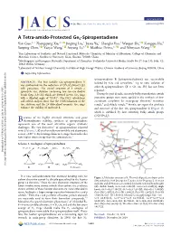 A Tetra-Amido-Protected Ge5‑Spiropentadiene
