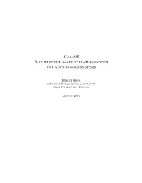 Cubeos a Component-Based Operating System for Autonomous Systems