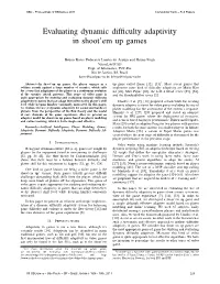 Evaluating Dynamic Difficulty Adaptivity in Shoot'em up Games