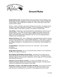 Ground Rules