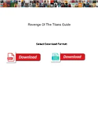 Revenge of the Titans Guide