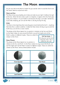 The-Moon-Reading-Comprehension