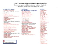 TSEC's Ticketmaster/Livenation Relationships