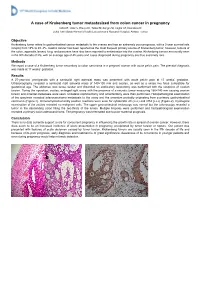 A Case of Krukenberg Tumor Metastasized from Colon Cancer In