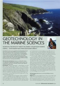 Geotechnology in the Marine Sciences Geospatial Technology Meets the Grand Challenges in Marine Science – an Interview with Professor Dawn Wright