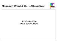 Microsoft Word &