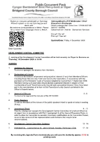 (Public Pack)Agenda Document for Development Control Committee