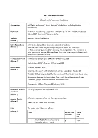 Terms and Conditions