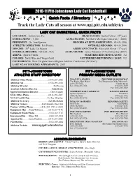 Whoops Media Guide 10-11.Pub (Read-Only)
