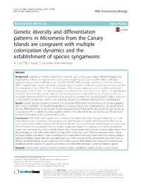 Genetic Diversity and Differentiation Patterns in Micromeria from The