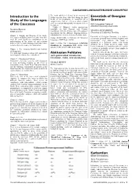 Introduction to the Study of the Languages of the Caucasus