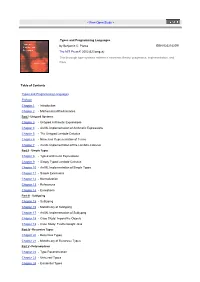 Types and Programming Languages by Benjamin C
