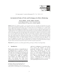 A an Analyti Cal Study of Tools a and Techn Niques for Movie Ma Arketing