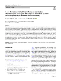 A Non-Derivatized Method for Simultaneous Quantitation of Proteinogenic, Urea-Cycle, and Acetylated Amino Acids by Liquid Chroma